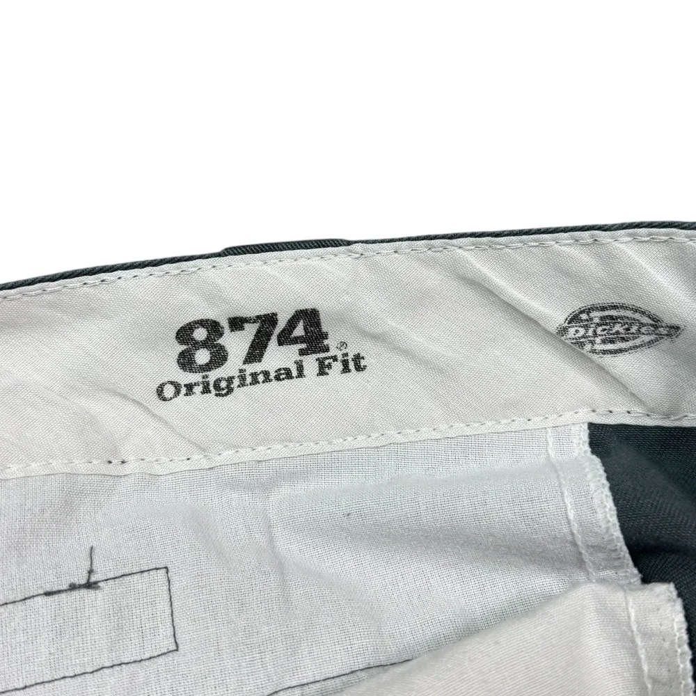 2000s‎ Dickies Faded Blue/Gray Pleated Straight Leg Pants Men's 31x26 FLAW
